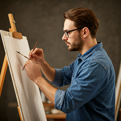 Artist at work